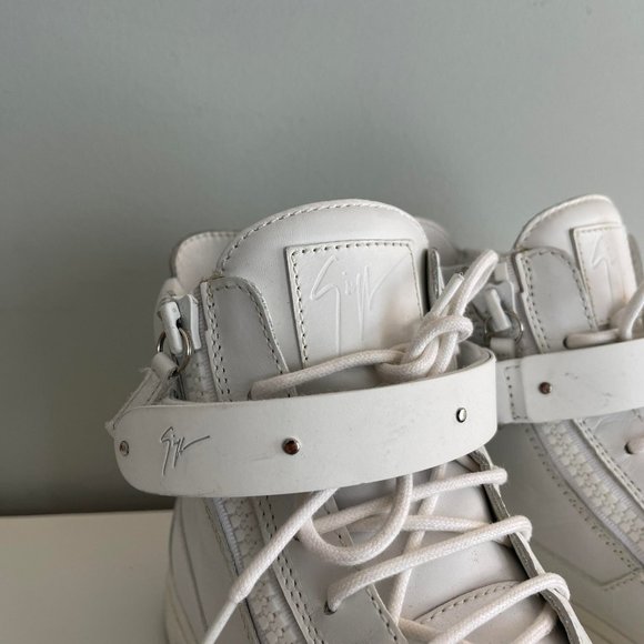 Giuseppe Zanotti High Top Leather Sneakers - Picture 2 of 10